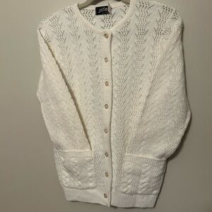 Vintage White Women’s Cardigan